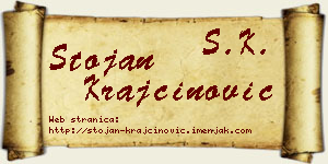 Stojan Krajčinović vizit kartica